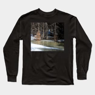 Seasonal melt in the woods Long Sleeve T-Shirt